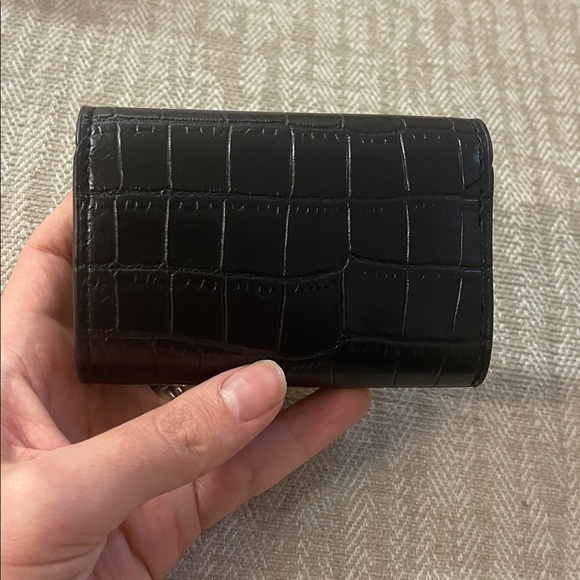 Black Croc-Embossed Wallet - Picture 4 of 5